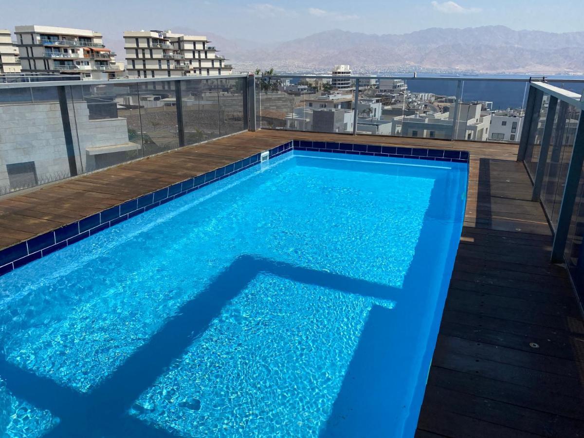 Апартаменты Stunning Penthouse With Sea Views And Private Heated Pool Эйлат Экстерьер фото